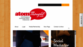 What Atomthought.com website looked like in 2016 (8 years ago)