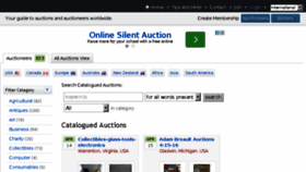 What Auctionguide.com website looked like in 2016 (8 years ago)