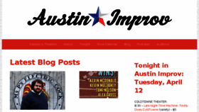 What Austinimprov.com website looked like in 2016 (8 years ago)