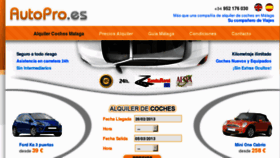 What Autopro.es website looked like in 2016 (8 years ago)