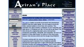 What Aviransplace.com website looked like in 2016 (8 years ago)