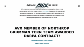 What Avxaircraft.com website looked like in 2016 (8 years ago)