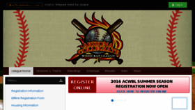 What Azsummerball.com website looked like in 2016 (8 years ago)