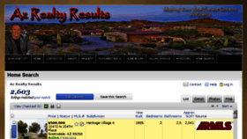 What Azrealtyresults.com website looked like in 2016 (8 years ago)
