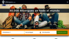 What Albergues.com website looked like in 2016 (8 years ago)