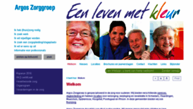 What Argoszorggroep.nl website looked like in 2016 (8 years ago)