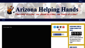 What Azhelpinghands.org website looked like in 2016 (8 years ago)