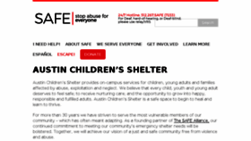 What Austinchildrenshelter.org website looked like in 2016 (8 years ago)