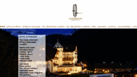 What Alpenheim.it website looked like in 2016 (8 years ago)
