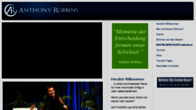 What Anthonyrobbins.de website looked like in 2016 (8 years ago)