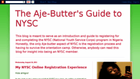 What Ajebutternysc.blogspot.com website looked like in 2016 (8 years ago)