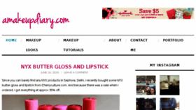 What Amakeupdiary.com website looked like in 2016 (8 years ago)