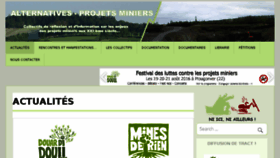 What Alternatives-projetsminiers.org website looked like in 2016 (8 years ago)