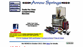 What Arrowsprings.com website looked like in 2016 (8 years ago)