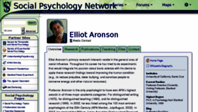 What Aronson.socialpsychology.org website looked like in 2016 (8 years ago)