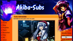 What Akiba-subs.org website looked like in 2016 (8 years ago)