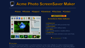 What Acme-photo-screensaver-maker.com website looked like in 2016 (8 years ago)