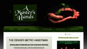 What Amastershands.com website looked like in 2016 (8 years ago)