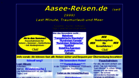 What Aasee-reisen.de website looked like in 2016 (8 years ago)