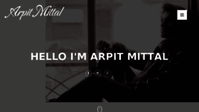 What Arpitmittal.in website looked like in 2016 (8 years ago)