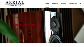 What Aerialacoustics.com website looked like in 2016 (8 years ago)