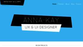 What Anna-kay.co.uk website looked like in 2016 (8 years ago)