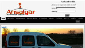 What Ansalgar.es website looked like in 2016 (8 years ago)