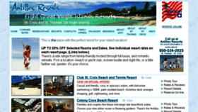 What Antillesresorts.com website looked like in 2016 (8 years ago)