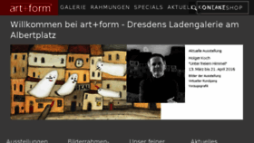 What Artundform.de website looked like in 2016 (8 years ago)