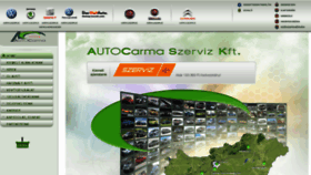 What Autocarma.hu website looked like in 2016 (8 years ago)
