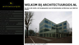 What Architectuurgids.nl website looked like in 2016 (8 years ago)
