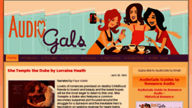What Audiogals.net website looked like in 2016 (8 years ago)