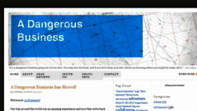 What Adangerousbusiness.com website looked like in 2016 (8 years ago)