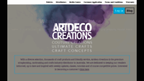What Artdecocreations.com.au website looked like in 2016 (8 years ago)