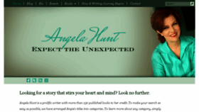 What Angelahuntbooks.com website looked like in 2016 (8 years ago)
