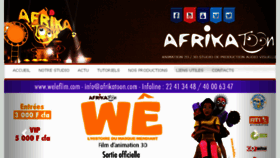 What Afrikatoon.com website looked like in 2016 (8 years ago)