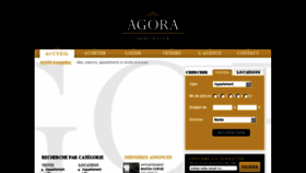 What Agora-immo.fr website looked like in 2016 (8 years ago)