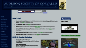 What Audubon.corvallis.or.us website looked like in 2016 (8 years ago)