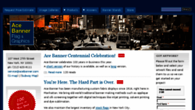 What Acebanner.com website looked like in 2016 (8 years ago)