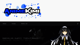 What Animekimi.com website looked like in 2016 (8 years ago)
