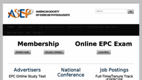 What Asep.org website looked like in 2016 (9 years ago)