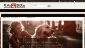What Acana-shop.de website looked like in 2016 (8 years ago)