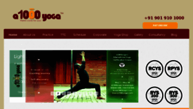 What A1000yoga.com website looked like in 2016 (8 years ago)