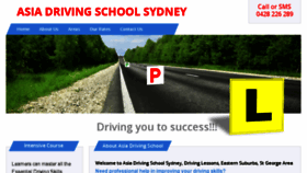 What Asiadrivingschoolsydney.com.au website looked like in 2016 (8 years ago)