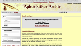 What Aphoristiker-archiv.de website looked like in 2016 (8 years ago)