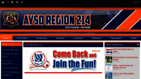 What Ayso214.org website looked like in 2016 (8 years ago)