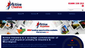 What Activecheshire.org website looked like in 2016 (8 years ago)