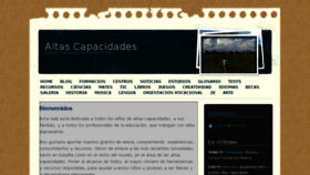 What Altas-capacidades.org website looked like in 2016 (8 years ago)