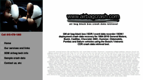 What Airbagcrash.com website looked like in 2016 (7 years ago)