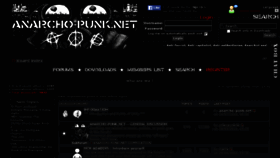 What Anarcho-punk.net website looked like in 2016 (8 years ago)